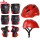 红色护具+可调头盔
