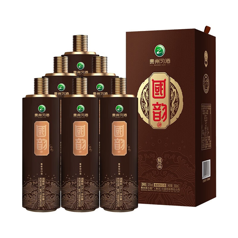茅台集团白酒贵州习酒53度酱香型白酒粮食酒礼盒酒商务送礼酒水国韵