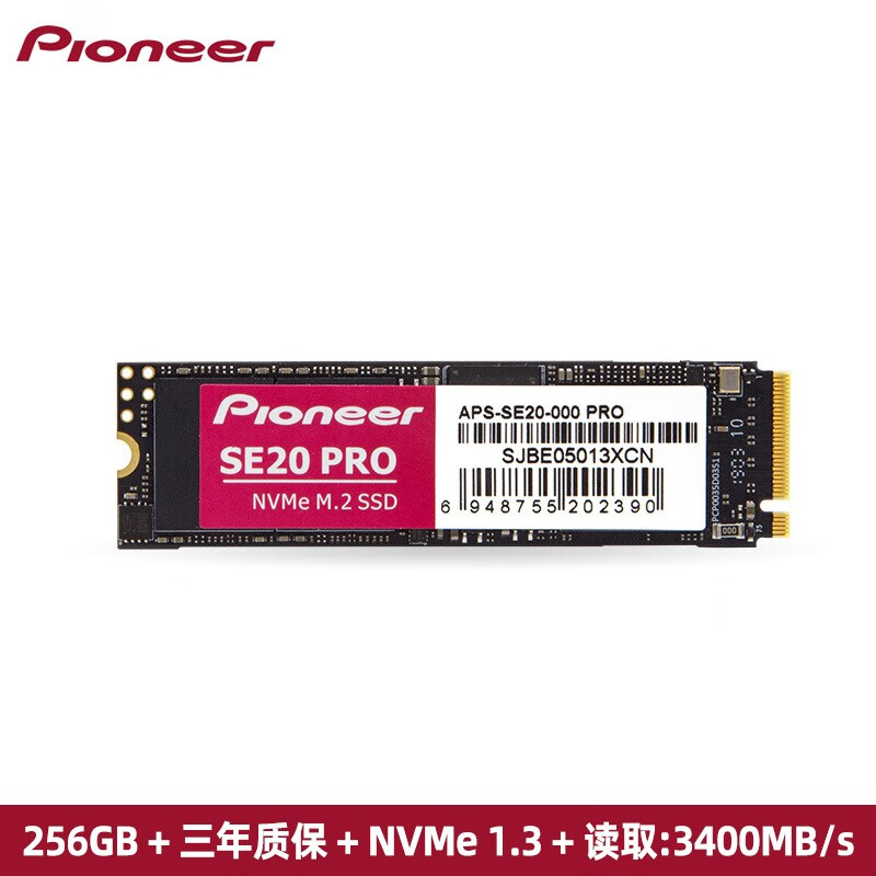 Pioneer256GBSSDM2NVMESE20ProPcie3x42280