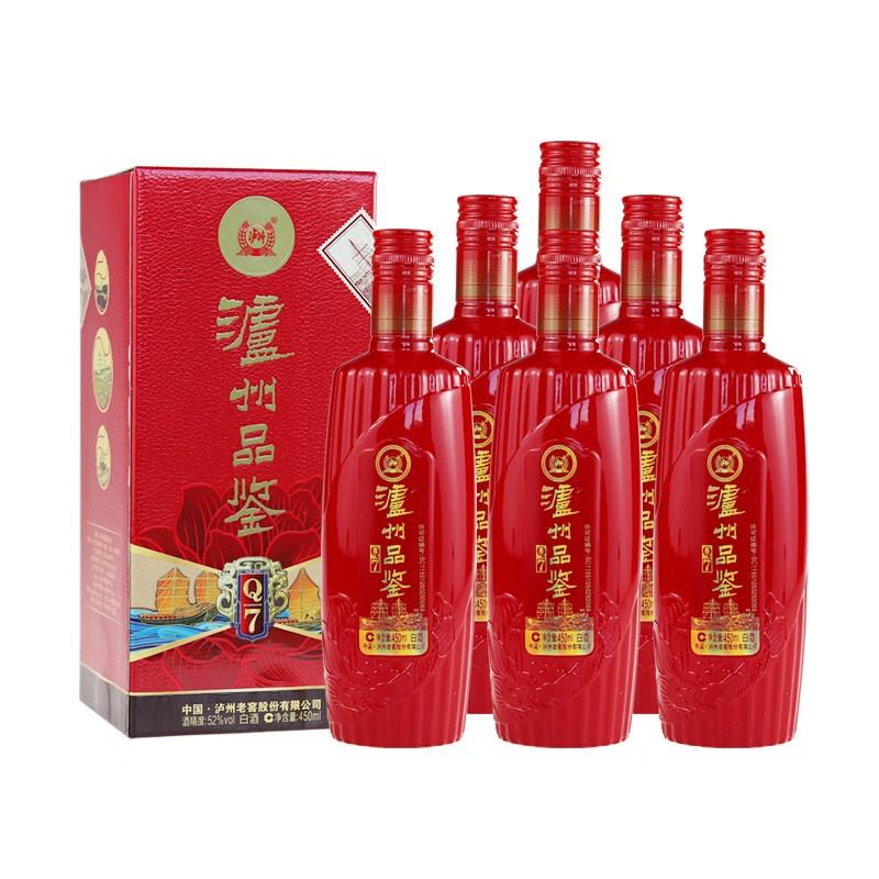【漏洞185元】 泸州老窖股份 泸州品鉴酒 52度q450ml*