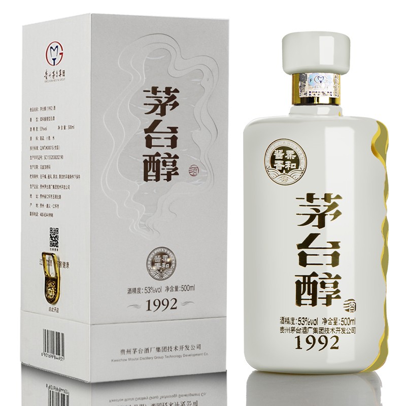 茅台(moutai)茅台醇1992 柔和酱香型53度 500ml 中秋节礼品 整箱6瓶装