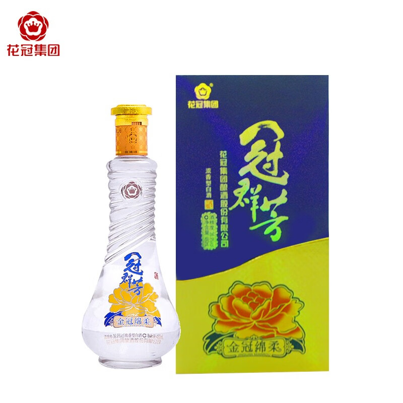 花冠白酒 冠群芳酒 金冠绵柔 浓香型白酒 36.