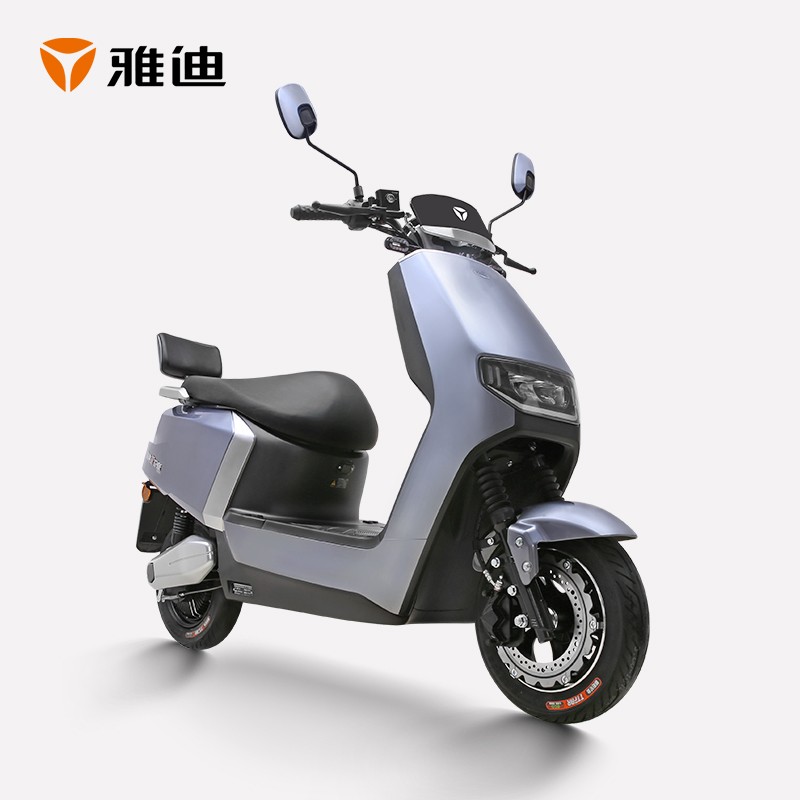 雅迪yadea冠能版莱特电动两轮轻便摩托车时尚踏板电瓶车长续航电动车