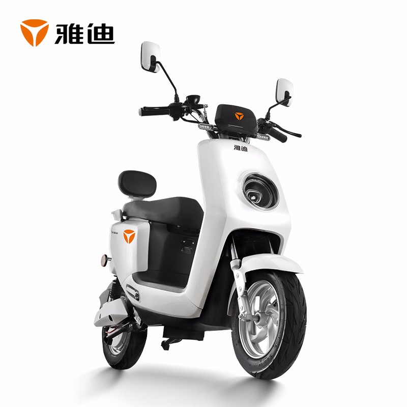 雅迪yadea莱羽男女通用60v22ah石墨烯电动车小巧时尚方正电动轻便摩托