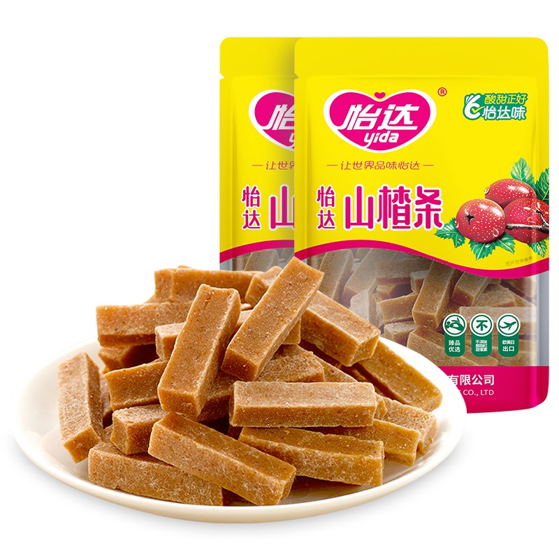 怡达 蜜饯果脯 山楂干 山楂条520g袋果干制品儿童零食