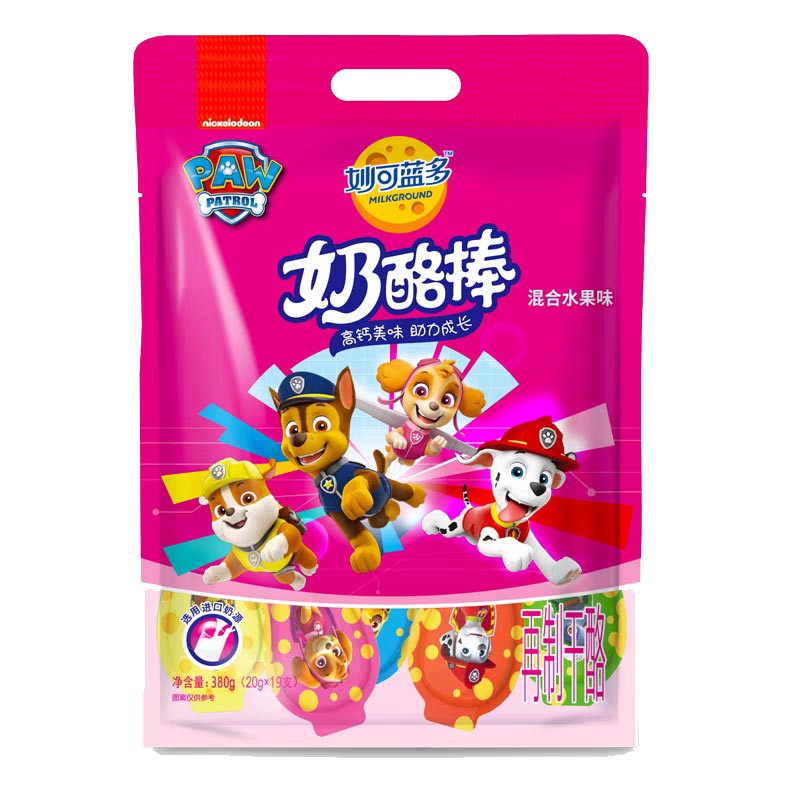 妙可蓝多 儿童奶酪棒 混合水果味380g 高钙健康休闲零食