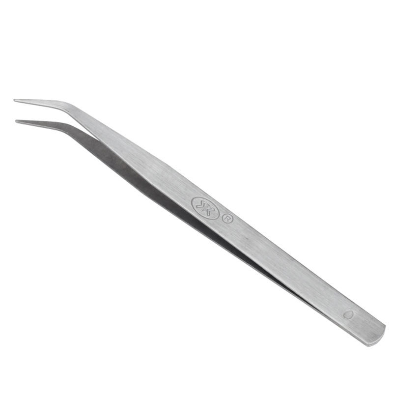 不锈钢缝纫镊子直镊子弯镊子尖头镊子缝纫镊子夹线头镊子夹子 15cm弯