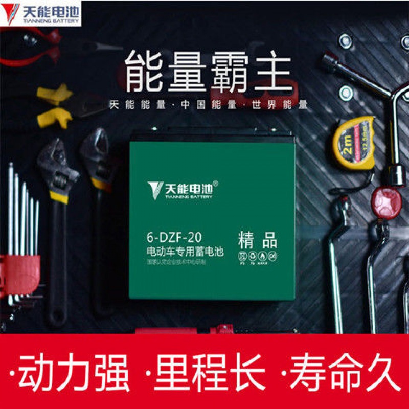 天能电池电动车电瓶48v36v72v96v20a电动三轮车电瓶60v铅酸蓄电池 60v