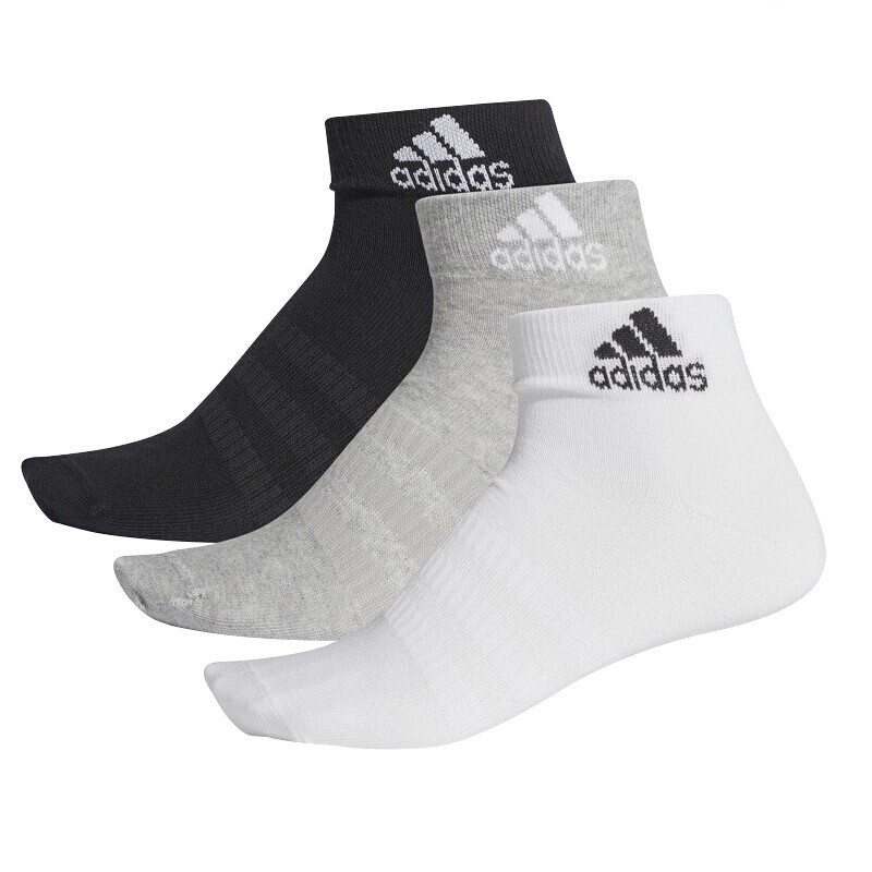 adidas阿迪达斯袜子男袜女袜休闲运动袜纯色篮球袜毛巾底耐磨跑步袜