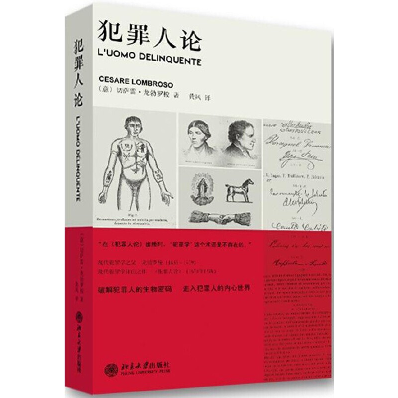 正版现货 犯罪人论 切萨雷·龙勃罗梭 北京大学出版社