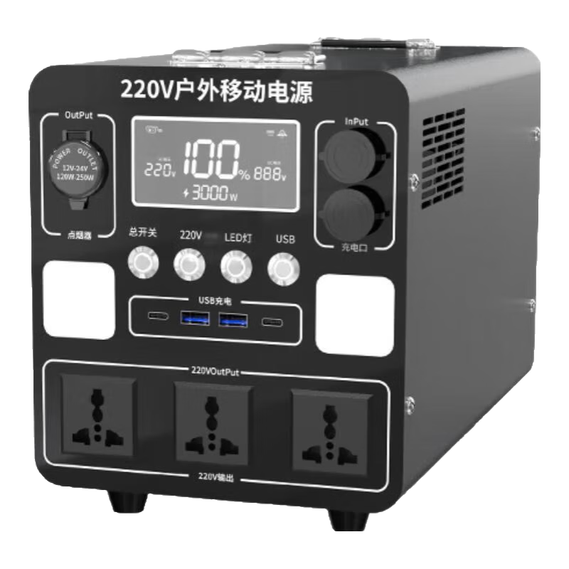 ձЯʽƶԴ220v¶ӪԼسرôܴʵƿҹа̯ 1500W 1000Wh 1ȵ硾Сʱǡ