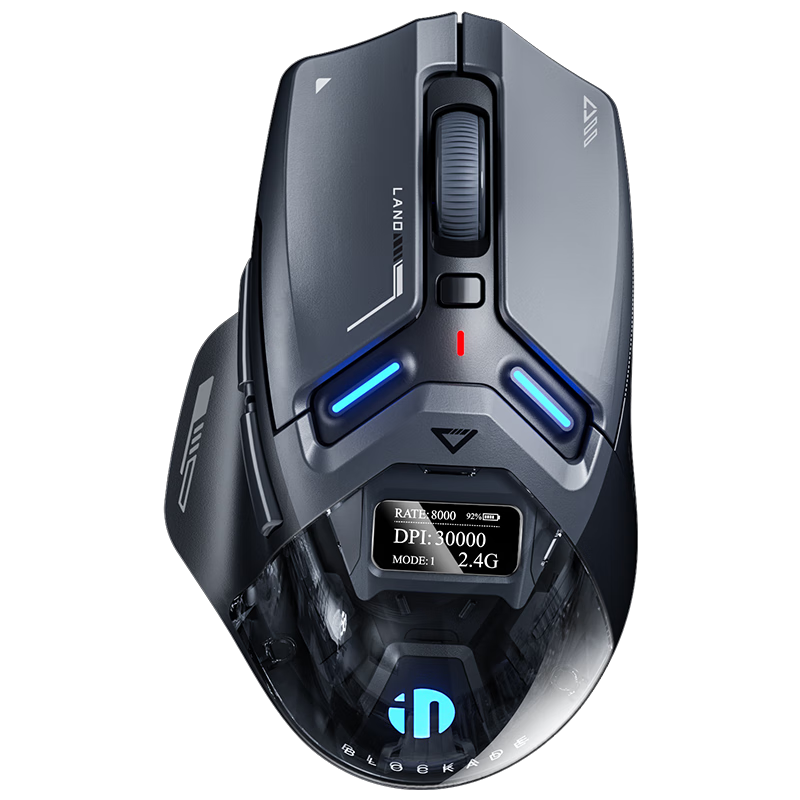 ӢƿˣINPHICIN9 UltraϷֹѧ羺2.4G//ģ PAW3950 30000DPI/8Kر н PAW3950+н+OLEDʾǹ