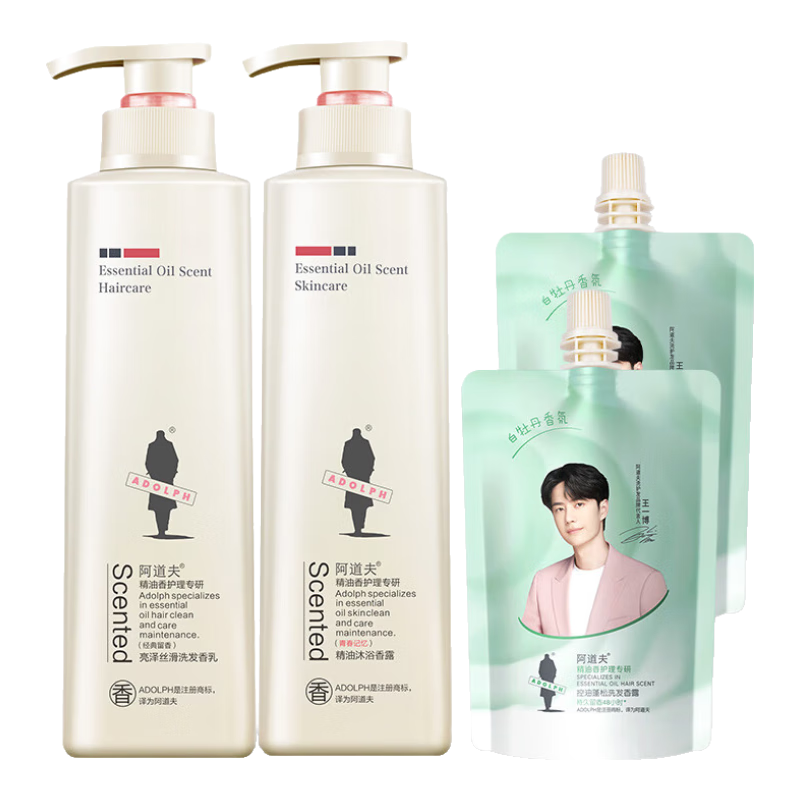 ϴˮװ ȥм˫Чһϴˮԡ¶ϴͷ¶ʿŮʿ ϴˮ520ml+ԡ¶520ml