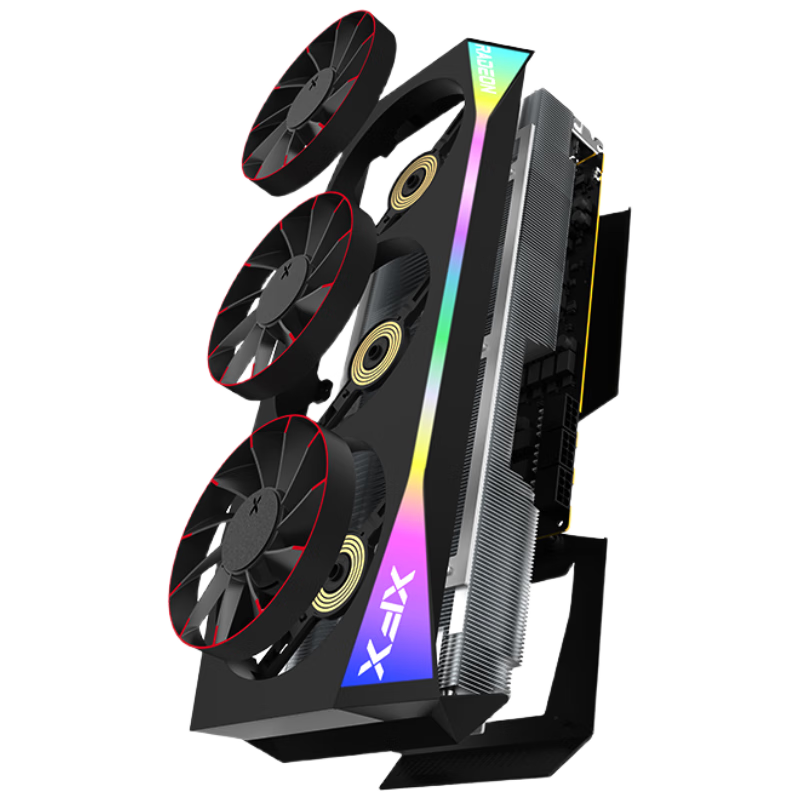 ѶXFXAMD RADEON RX 9070 XT OC  16GB ȫµ羺Ϸѧϰ̨ʽԶԿ