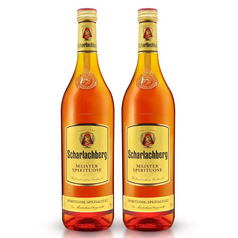 德国原瓶进口洋酒贝赫scharlacheberg进口白兰地700ml双支装