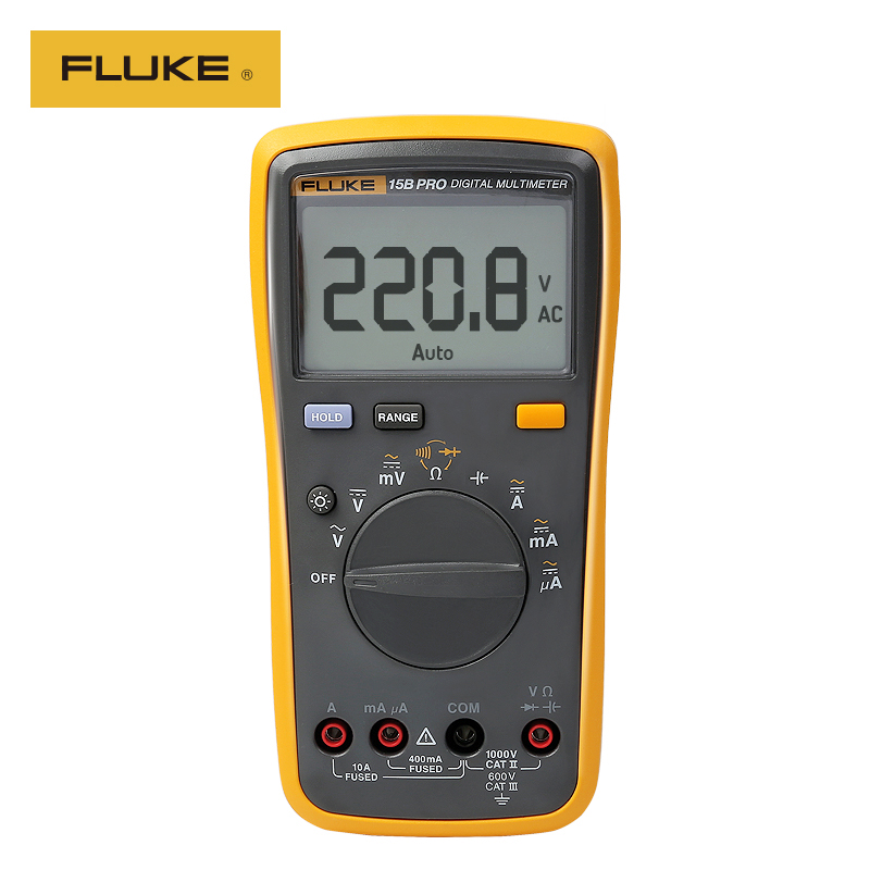 fluke万用表,fluke万用表 使用方法 网络仪表仪器-福禄克(fluke)15b pro 数字万用表 掌上型多用表 自动