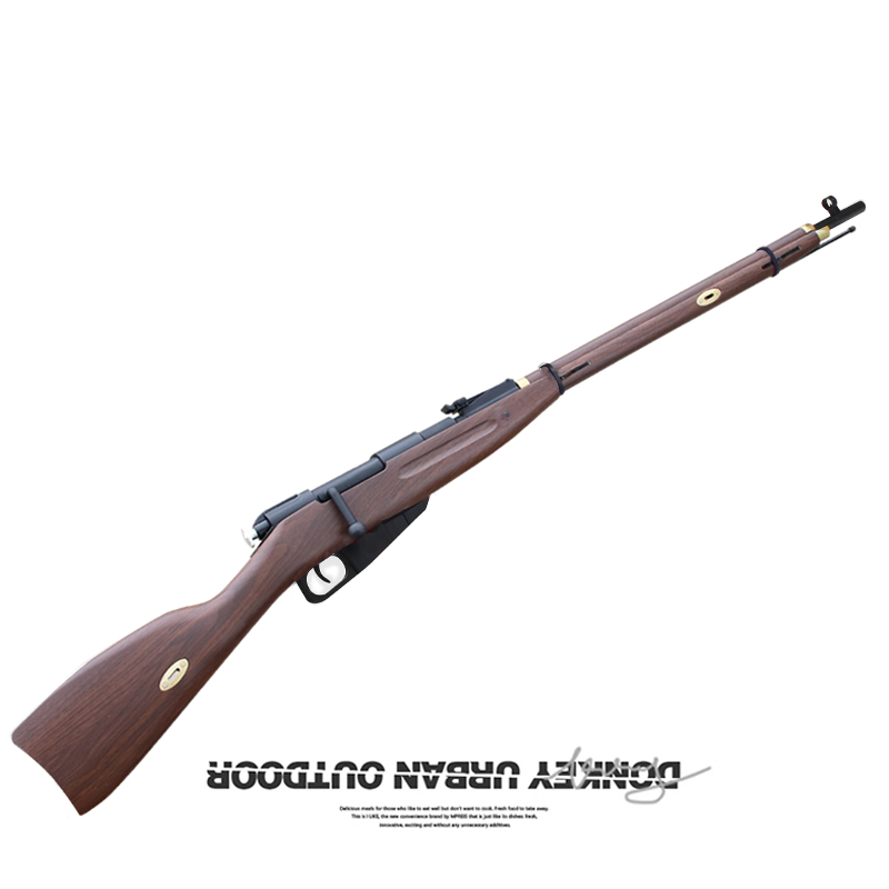 金属m1891成年人狙机击模型98凯玩具枪 莫辛纳甘(木纹)高配06483