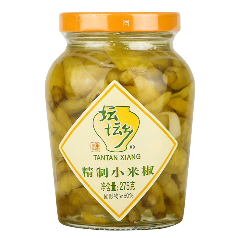 坛坛乡泡椒小米椒275g瓶泡菜小米辣泡椒咸菜泡椒凤爪原料咸菜调味品