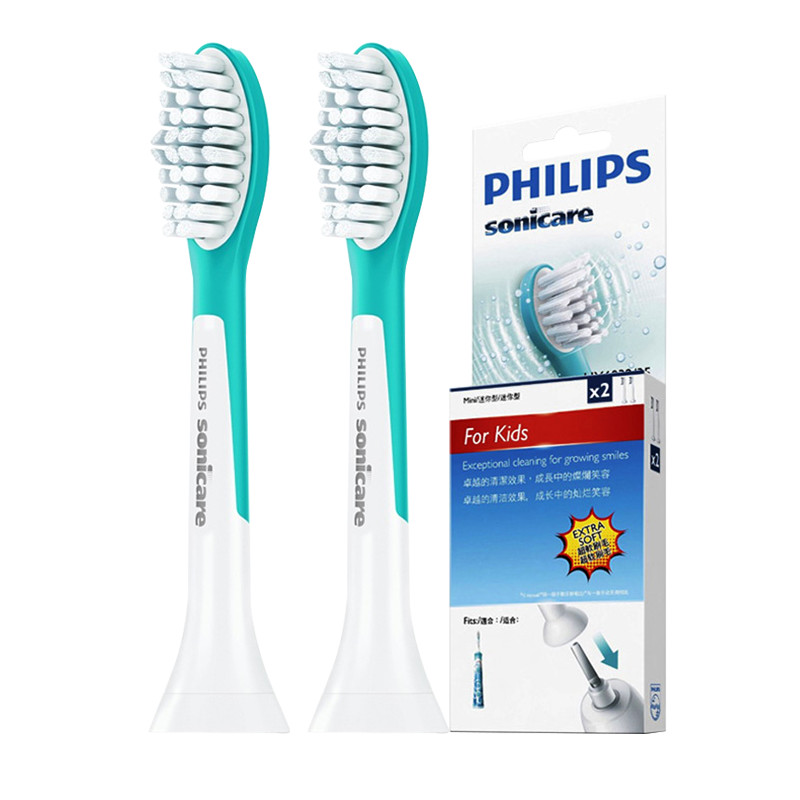 ֣PHILIPS ͯ綯ˢͷöͯˢHX6322HX6312HX6352 HX6042ح׼2ֻװ