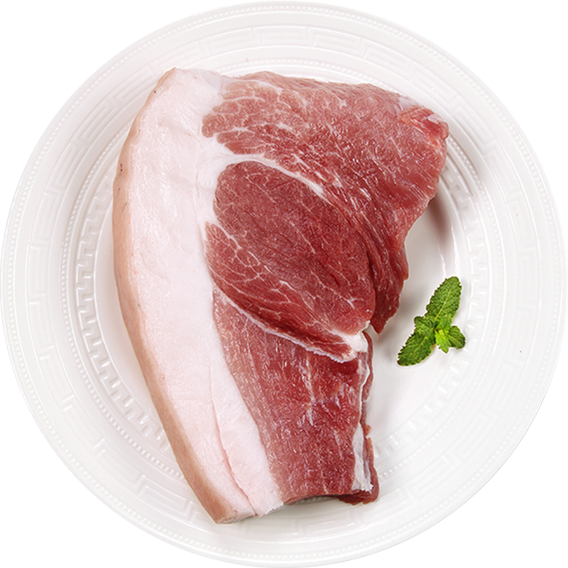 京东超市精气神国产带膘黑猪腿肉400g冷冻猪腿生鲜猪肉前尖猪后腿肉