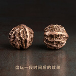 銅師傅 核桃健身球?qū)嵭淖香~手把件（一對(duì)）桌面擺件創(chuàng)意禮品送客戶朋友