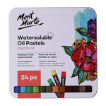 【全網(wǎng)低價】蒙瑪特(Mont Marte)油畫棒24色 水溶性油畫棒兒童繪畫畫筆涂鴉畫畫蠟筆套裝 美術(shù)不臟手水洗鐵盒裝MMPT0027美術(shù)寫生