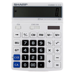 SHARP 夏普 EL-8128-WH 臺式計算器 雙電源款 白色