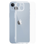 Snowkids蘋果14Plus手機殼iPhone14Plus防摔超透薄保護殼保護套鏡頭膜護鏡全包透明硅膠軟TPU防塵護鏡 