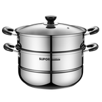 SUPOR 蘇泊爾 EZ28BS05 蒸鍋(28cm、2層、304不銹鋼)