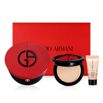 EMPORIO ARMANI 阿瑪尼 紅氣墊褶裥皮氣墊 #2象牙白 15g（贈(zèng) 唇釉#206 1.5g+粉底液#3 5ml+抽繩包+白色禮袋0
