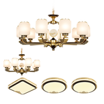 NVC Lighting 雷士照明 雷士（NVC）新中式客廳燈吊燈燈飾燈具中國(guó)風(fēng)創(chuàng)意吊燈三室兩廳NDBD10A-010