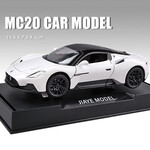 FERSOAR瑪莎拉蒂M(fèi)C20汽車(chē)模型1:32仿真合金車(chē)模收藏?cái)[件男孩禮物玩具跑車(chē) 1/32瑪莎拉蒂M(fèi)C20模型（白色）