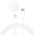 Snowkids蘋(píng)果手表無(wú)線(xiàn)充電器apple watch8/7/6/5/4/3/SE/Ultra二合一充電蘋(píng)果數(shù)據(jù)線(xiàn)iwatch磁吸充電底座