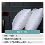 FUANNA 富安娜 恬心 全棉纖維軟枕 中枕款 一對(duì)裝