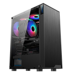 Huntkey 航嘉 GS400C ATX機(jī)箱 半側(cè)透 黑色