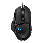 logitech 羅技 G502 HERO 主宰者 有線鼠標 16000DPI RGB黑色