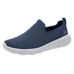 SKECHERS 斯凱奇 GO WALK MAX系列 男士低幫休閑鞋 54609 海軍藍(lán)色/灰色 43.5
