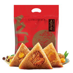 WU FANG ZHAI 五芳齋 速凍粽子禮袋 蛋黃肉粽栗子豬肉粽 家庭量販裝 嘉興粽子 五芳團聚1120克
