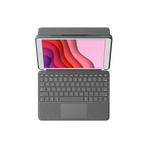 羅技（Logitech）Combo Touch ipad鍵盤(pán)保護(hù)套 妙控鍵盤(pán) 配備觸控板鍵盤(pán) 適配10.2英寸iPad第七/八/九代