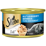 希寶（Sheba）貓罐頭sheba貓糧肉泥雞胸肉金槍魚寵物營養(yǎng)濕糧罐頭零食 黑罐 精選鰹魚味 24罐
