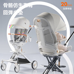 PLUS會員：playkids 普洛可 普洛克X6-4 嬰兒折疊高景觀推車 國潮版