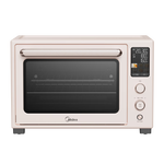 美的（Midea）Q40風(fēng)爐家用多功能烤箱 石墨烯免預(yù)熱/熱風(fēng)空氣炸/四面搪瓷/彩屏屏顯/復(fù)脆/發(fā)酵  奶油桃色