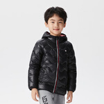 TOREAD kids探路者兒童羽絨服男女秋冬新品柔軟舒適百搭保暖超輕防鉆絨外套 黑色 120