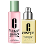 CLINIQUE 倩碧 經(jīng)典2步曲水乳護(hù)膚套裝 混皮黃油125ml+3號(hào)水200ml護(hù)膚品生日禮物