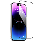 品勝 蘋果15Pro Max鋼化膜 iPhone15Pro Max手機(jī)膜高清全覆蓋保護(hù)貼膜防摔抗指紋前膜 2片裝