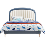 LINSY KIDS 鯨魚兒童床 冰藍(lán)色 1.2*2m