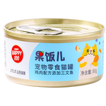 Wanpy 頑皮 雞肉三文魚貓罐頭80g（湯汁型）貓咪零食寵物零食濕糧罐頭