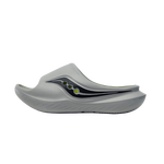 saucony 索康尼 拖鞋減震一腳蹬休閑鞋運動男女同款拖鞋Cradle搖籃 灰黑-8 44.5