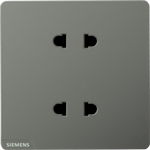 SIEMENS 西門(mén)子 皓彩系列 四孔插座 深灰銀