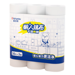 ishurou 愛舒柔 懶人抹布 一次性廚房抹布 干濕兩用吸油紙洗碗布30片*3卷